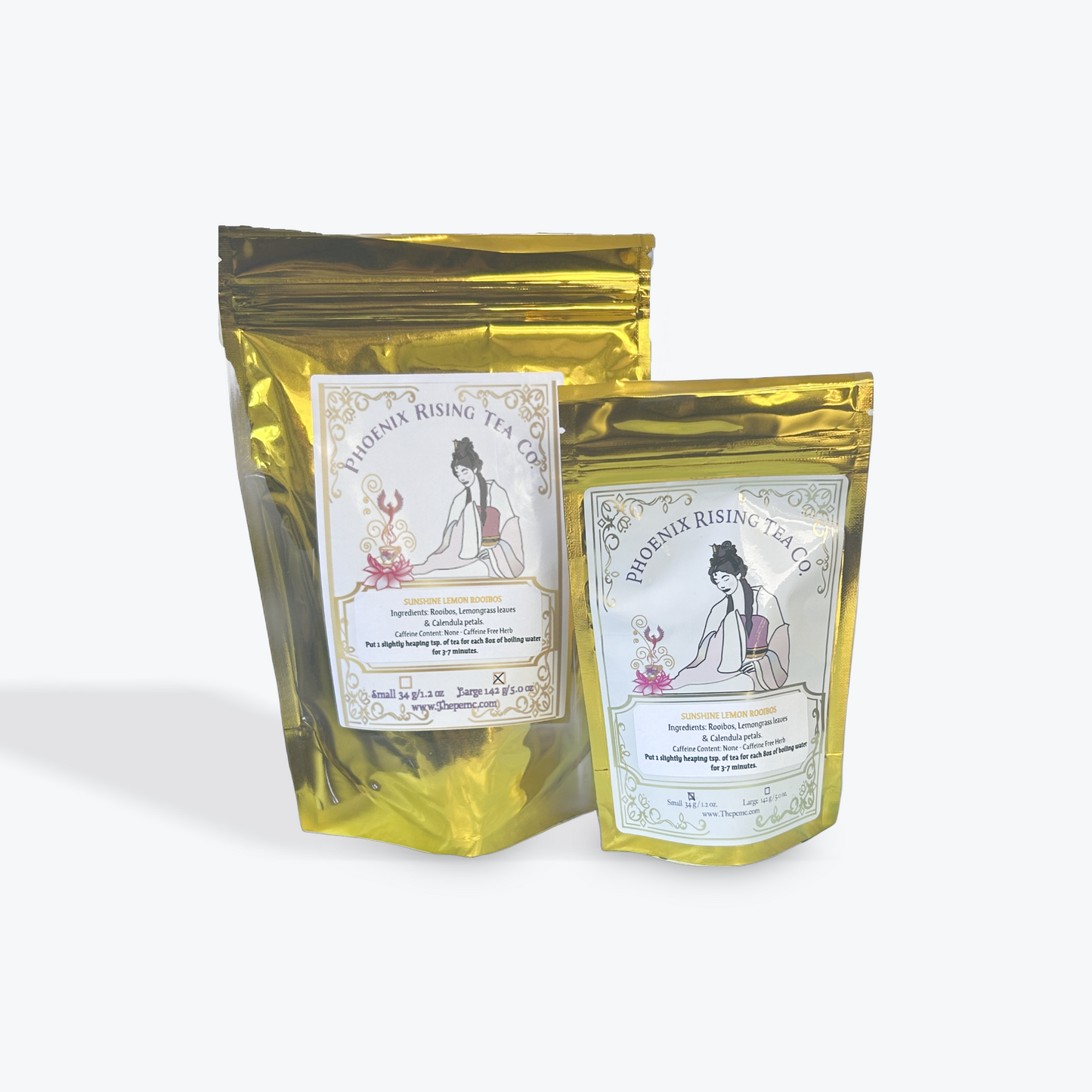 Sunshine Lemon Rooibos Loose-Leaf Herbal Tea by Phoenix Rising Tea Co.