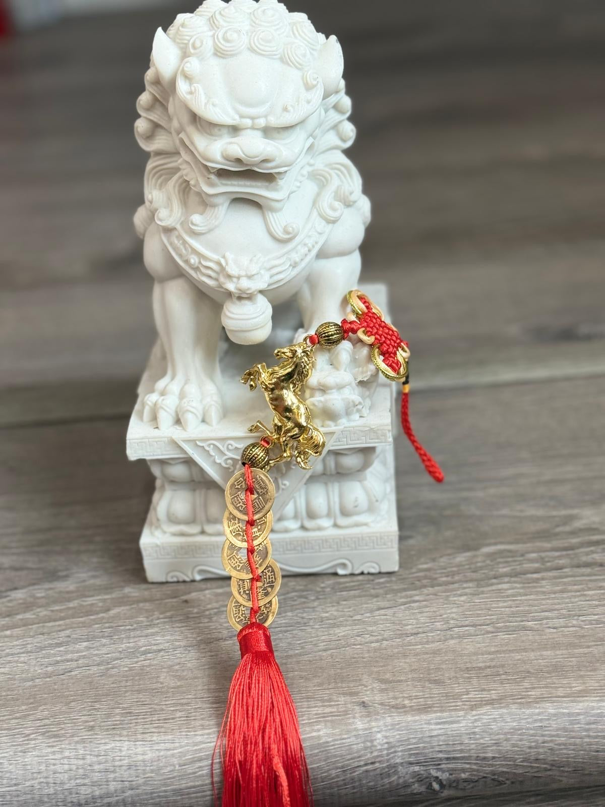 2026 Chinese Coin Horse Tassel Keychain