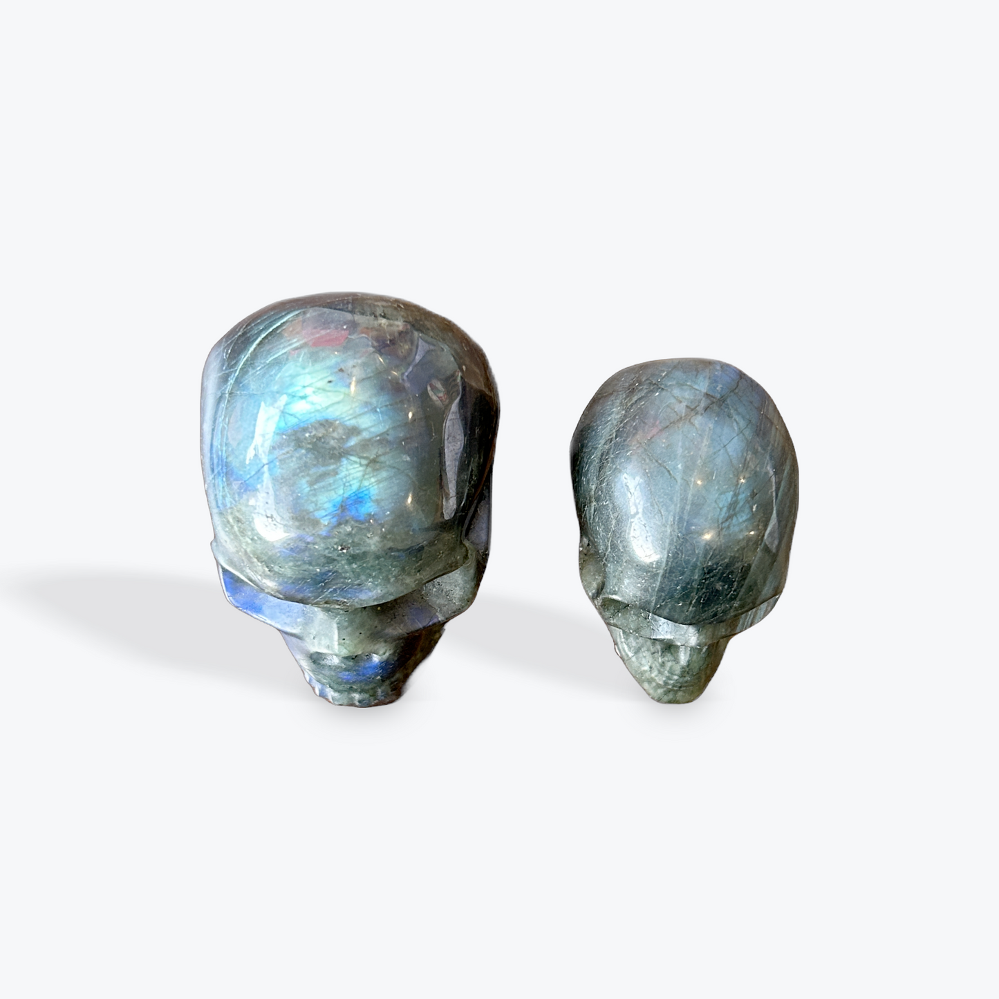 Labradorite Skull Carvings