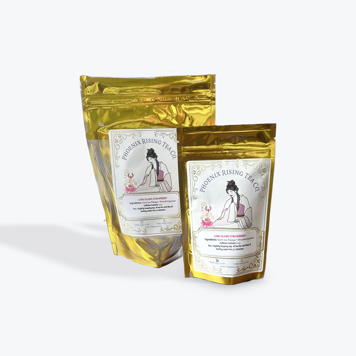 Long Island Strawberry Loose-Leaf Herbal Tea by Phoenix Rising Tea Co.