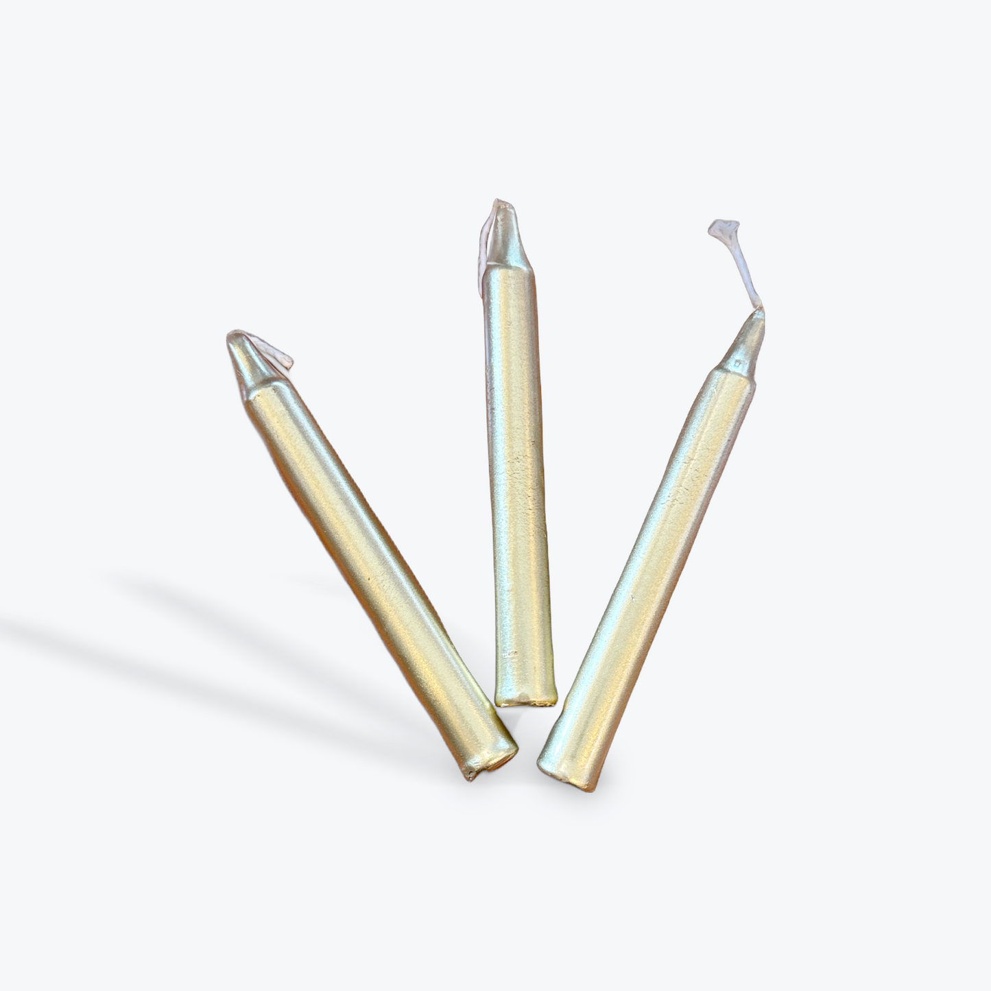 Ritual Candles 4" Silver and Gold