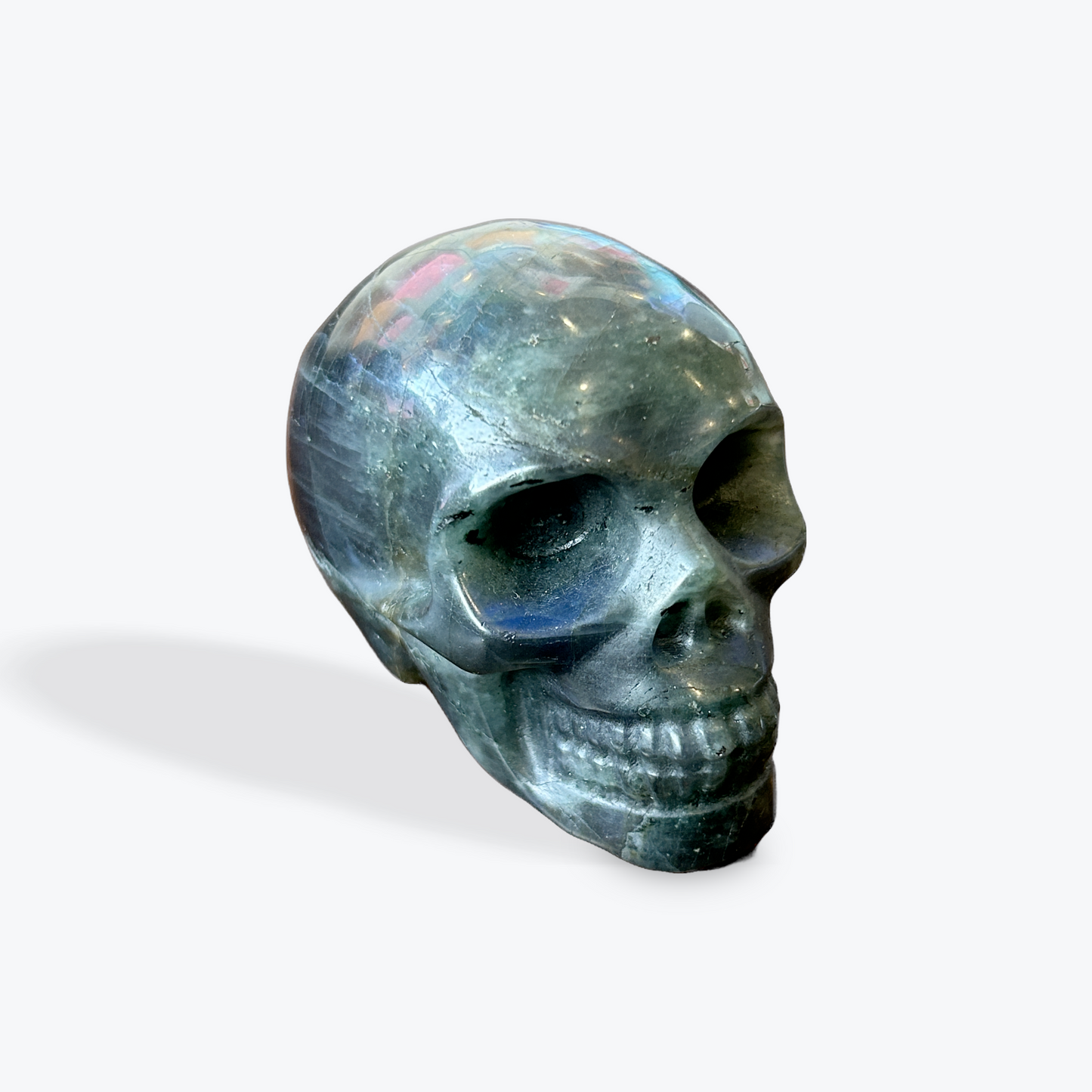Labradorite Skull Carvings