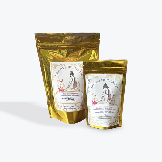 Quan Yin Lychee Jasmine Loose-Leaf Herbal Tea by Phoenix Rising Tea Co.