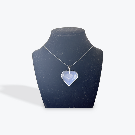 Opalite Heart Pendant